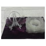 Rock Sharpe Fernwood Etched Salad/Dessert Plates