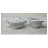 Noritake Romance Cream and Sugar