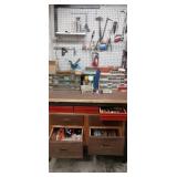 Basement Workbench Top/Area Contents