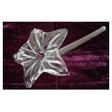 Hand Blown Clear Glass Liliy