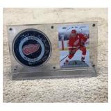 Signed Hockey Puck & Card Shanahan