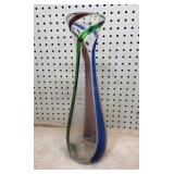 Art Glass Vase 17 inches tall