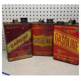 3 Metal Gas Cans