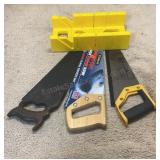 Assorted Saws & Miter Box