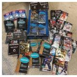 Assorted Hockey Cards Packed are Opened