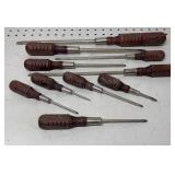 Wood Handle Screw Driver Set