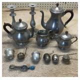 Pewter Tea Set & More