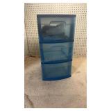 3 drawer Storage W/Contents