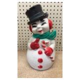 Blow Mold Snowman 13 inches