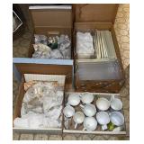 Boxes of Glassware & Plastic Shoe Boxes