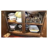 Kitchen Cabinet Contents- Casserole Dishes & More