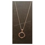 Sterling Silver 18" Necklace w Sterling Silver