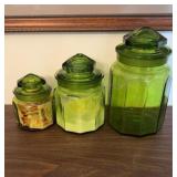 Ground Lid Canister Set