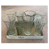 Group of Clear Glass Vases