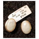 14kt Gold and Jade Pierced Earrings