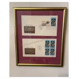 Framed First Day Covers