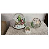 Christmas Water Globe, Crystal Bowl and More