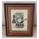 Telephone Art Watch Pieces Signed 9.5x11.5