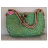 Donna Dixon Straw Purse NWT 9x15