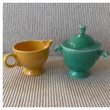 Fiesta Ware Sugar & Creamer