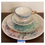 Hand Painted Tea Cup & Saucer