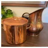 Copper Pot & Pitcher