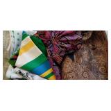 Small Tote of Ladies Scarves - Lid cracked