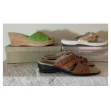 3 Pair Ladies Sandals Size 9