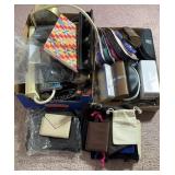 Misc Lot Glasses,  Bags Clocks & more