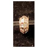 14kt P Gold Barrel Slide Pendant/Bead