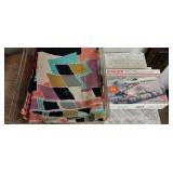 Singer Handyman Stitch and Small Tote of Fabric