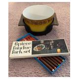 Nordic Ware Souffle Dish & Fondue Fork Set