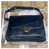 Vintage Blue Leather Hudsons Purse
