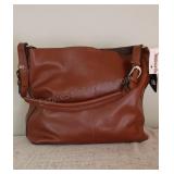 Colab Brown Leather Handbag NWT 11x14