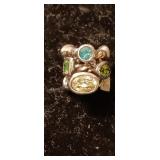 Sterling Silver and Gemstone Bead