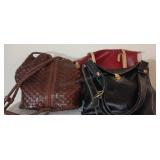 Trio of Ladies Leather Purses Inc Arcadia
