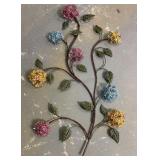 Metal Flower Decor Wall Hanger 22x42
