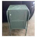 Metal Cabinet Side Table