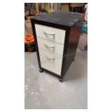Rolling Cabinet 14.5x19.5x27.25 inches tall