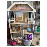 Large Doll House with a few Essentials