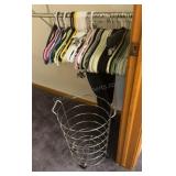 Lot of Hangers & Laundry basket