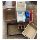Lot of  Baskets, Bins & more