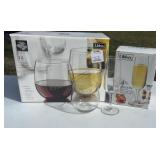 Set of (12) Wine Goblets & Set (4)Flute Glasses