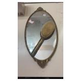 Vintage Mirror & Brush