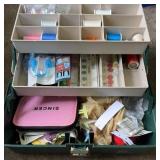 Sewing Notions In Tackle Box