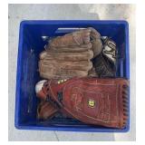 Lot Of Baseballs & Baseball Gloves