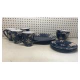 Snowflake Pattern Dish set (Not a whole set)