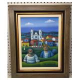 Original Painting Brazilian Artist 18x22 overall