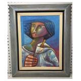 Original Painting Brazilian Artist 18x22 overall