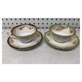 Noritake Tea Cups & Saucers